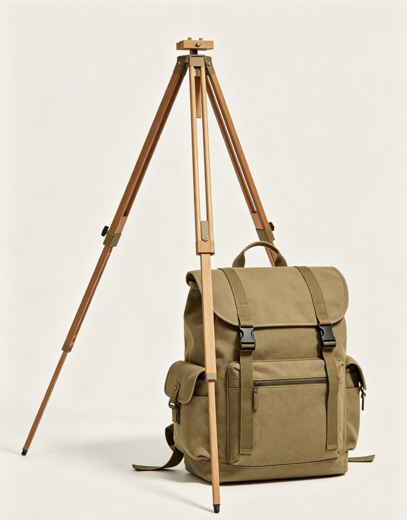 Outdoor sketching easel backpack
