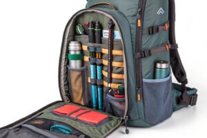 Functional outdoor backpack features